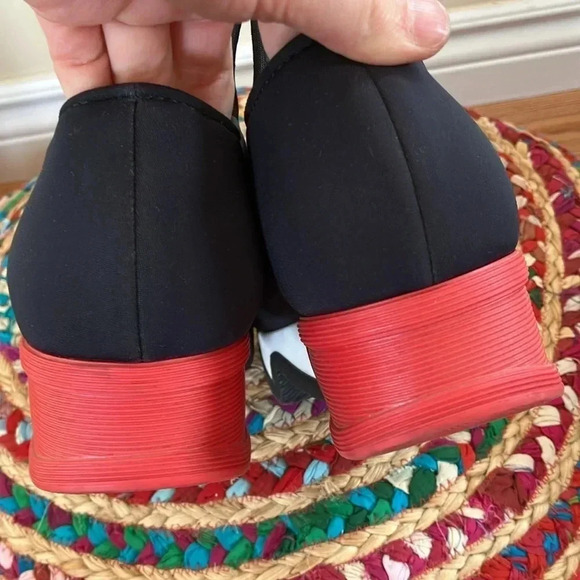 Iri black white red  platform track sneakers - Picture 5 of 8